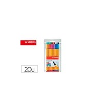 ROTULADOR STABILO PUNTA FIBRA POINT 88 ESTUCHE 20 COL.SURT.8820 2