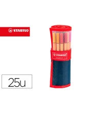 ROTULADOR STABILO PUNTA FIBRA POINT 88 ROLLERSET 25 COL.SURT.8825-021