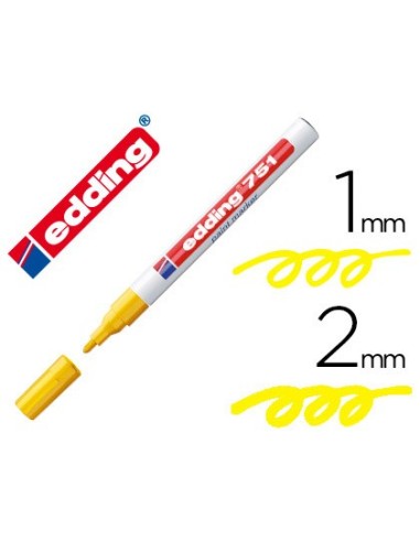 ROTULADOR EDDING PUNTA FIBRA 751 AMARILLO PUNTA REDONDA 1,5 MM