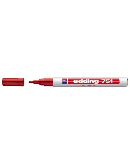 ROTULADOR EDDING PUNTA FIBRA 751 ROJO PUNTA REDONDA 1,5 MM