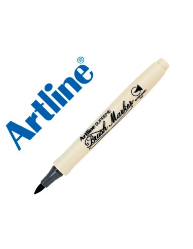 ROTULADOR ARTLINE BRUSH BASE AGUA PINCEL TRAZO FINO GRIS