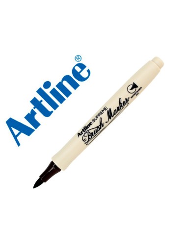 ROTULADOR ARTLINE BRUSH BASE AGUA PINCEL TRAZO FINO MARRON OSCURO