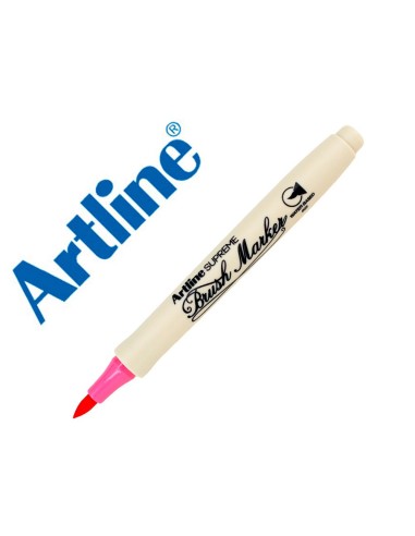 ROTULADOR ARTLINE BRUSH BASE AGUA PINCEL TRAZO FINO ROSA