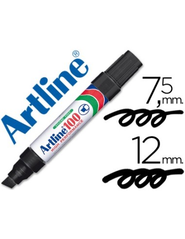 ROTULADOR ARTLINE MARCADOR PERM.100 NEGRO PUNTA BISELADA