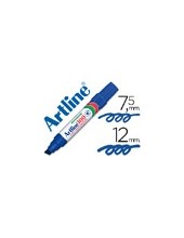 ROTULADOR ARTLINE MARCADOR PERM.100 AZUL PUNTA BISELADA 2