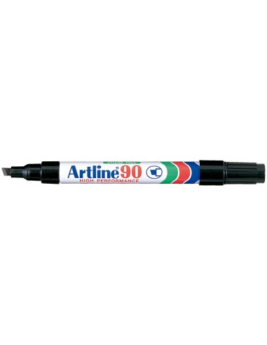 ROTULADOR ARTLINE MARCADOR PERM.EK-90 NEGRO PUNTA BISELADA 5 MM PAPEL