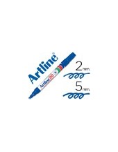 ROTULADOR ARTLINE MARCADOR PERM.EK-90 AZUL PUNTA BISELADA 5 MM PAPEL 2