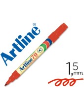 ROTULADOR ARTLINE MARCADOR PERM.EK-70 ROJO PUNTA RED.1.5 MM PAPEL MET