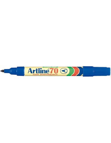 ROTULADOR ARTLINE MARCADOR PERM.EK-70 AZUL PUNTA RED.1.5 MM PAPEL MET