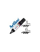 ROTULADOR ARTLINE MARCADOR PERM.EK-50 NEGRO PUNTA BISELADA 6 MM PAPEL 2