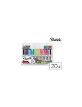 ROTULADORES SHARPIE PERM.PUNTA FINA BLISTER 20 UD.SURT. 2