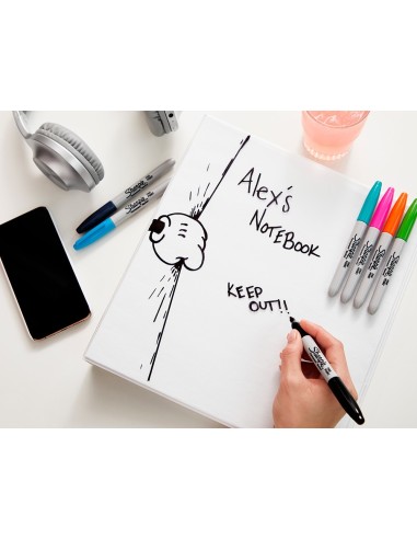 ROTULADOR SHARPIE PERMANENTE FINO 4 UD.FANTASIA SURT.