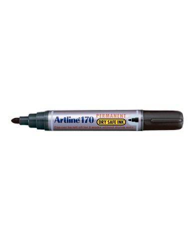 ROTULADOR ARTLINE MARCADOR PERM.170 NEGRO PUNTA RED.2 MM ANTISECADO