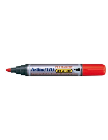 ROTULADOR ARTLINE MARCADOR PERM.170 ROJO PUNTA RED.2 MM ANTISECADO