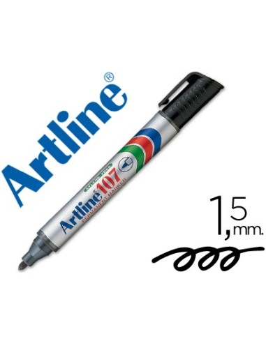 ROTULADOR ARTLINE MARCADOR PERM.107 NEGRO PUNTA RED.