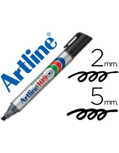 ROTULADOR ARTLINE MARCADOR PERM.109 NEGRO PUNTA BISELADA