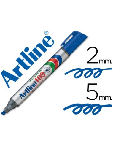 ROTULADOR ARTLINE MARCADOR PERM.109 AZUL PUNTA BISELADA