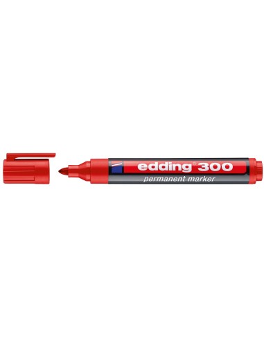 ROTULADOR EDDING MARCADOR PERM 300 ROJO PUNTA RED.1.5 MM