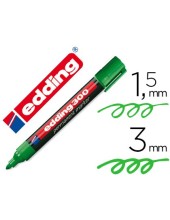 ROTULADOR EDDING MARCADOR PERM 300 VERDE PUNTA RED.1.5 MM