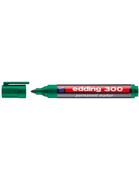 ROTULADOR EDDING MARCADOR PERM 300 VERDE PUNTA RED.1.5 MM