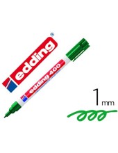 ROTULADOR EDDING MARCADOR PERMANENTE 400 VERDE PUNTA REDONDA 1 MM