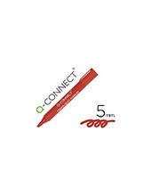 ROTULADOR Q-CON MARCADOR PERM.ROJO PUNTA BISELADA 5.0 MM 2