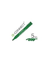 ROTULADOR Q-CONNECT MARCADOR PERMANENTE VERDE PUNTA BISELADA 5.0 MM 2