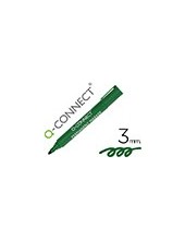ROTULADOR Q-CONNECT MARCADOR PERMANENTE VERDE PUNTA REDONDA 3.0 MM 2
