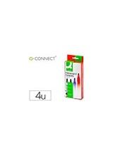ROTULADOR Q-CONNECT MARCADOR PERMANENTE ESTUCHE DE 4 COLORES SURTIDO 2