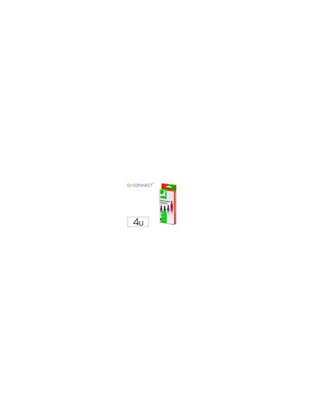 ROTULADOR Q-CONNECT MARCADOR PERM.ESTUCHE 4 COL.SURT.PUNTA RED.3.0MM ROTULADOR Q-CONNECT MARCADOR PERM.ESTUCHE 4 COL.SURT.PUNTA RED.3.0MM