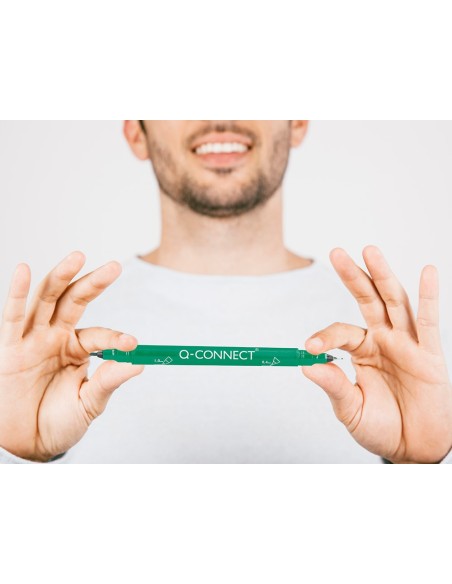 ROTULADOR Q-CON.MARCADOR PERMANENTE DOBLE VE. 0,4MM 1MM