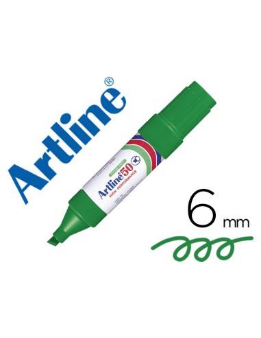 ROTULADOR ARTLINE MARCADOR PERM. EK-50 VE. PUNTA BIS.6MM PAPEL METAL