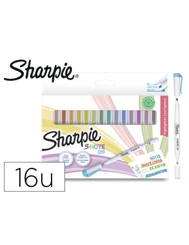 ROTULADOR SHARPIE SNOTE DUO 16 UD.SURT.