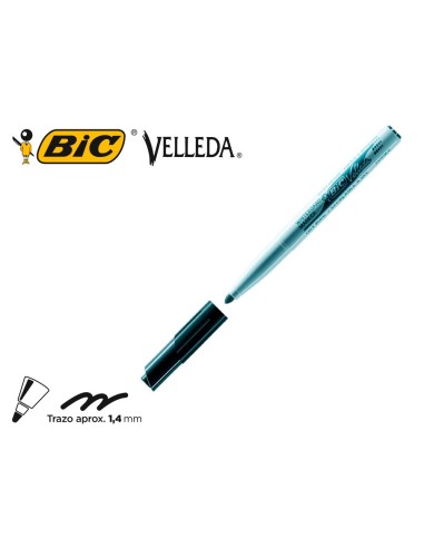 ROTULADOR BIC VELLEDA PIZARRA NEGRO PUNTA RED.2 MM