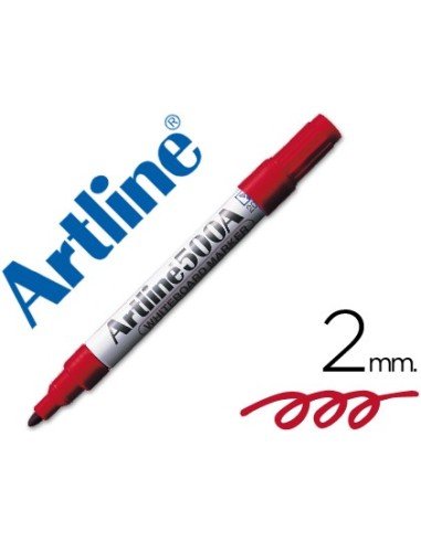 ROTULADOR ARTLINE PIZARRA EK-500 ROJO PUNTA RED.2 MM RECARGABLE