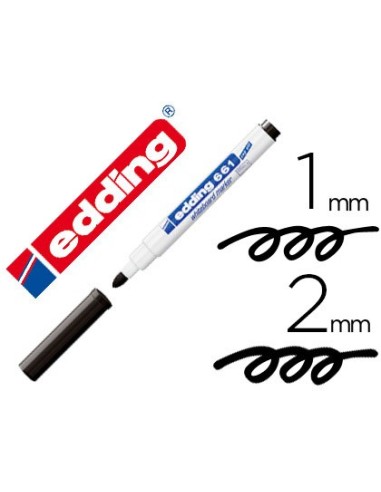 ROTULADOR EDDING  PIZARRA BLANCA 661 NG. PUNTA RED 1-2MM RECARGABLE