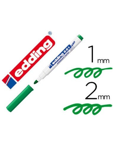 ROTULADOR EDDING  PIZARRA BLANCA 661 VE. PUNTA RED 1-2MM RECARGABLE