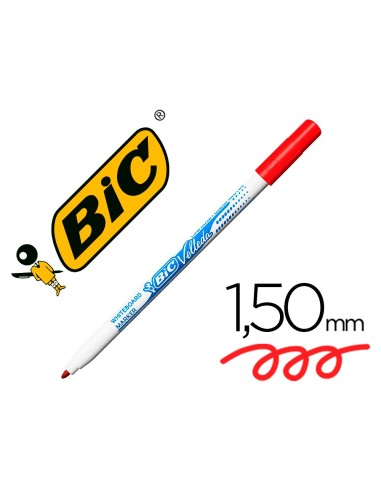 ROTULADOR BIC VELLEDA FINO PARA PIZARRA ROJO PUNTA 1MM