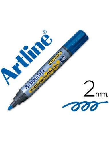 ROTULADOR ARTLINE PIZARRA EK-517 AZUL PUNTA RED.2 MM TINTA BAJO OLOR