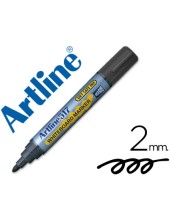 ROTULADOR ARTLINE PIZARRA EK-517 NEGRO PUNTA RED.2 MM TINTA BAJO OLOR