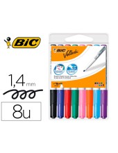 ROTULADOR BIC VELLEDA PARA PIZARRA PUNTA REDONDA 2 MM BOLSA DE 8 UNID