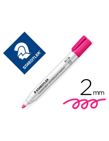 ROTULADOR STAEDTLER LUMOCOLOR 351 PIZARRA BL.PUNTA RED.2MM REC.ROSA