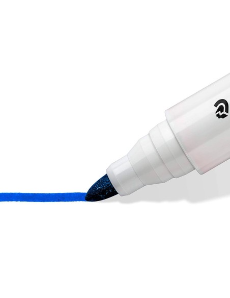 MARCADOR PIZARRA STAEDTLER 351 LUMOCOLOR CONICO AZUL