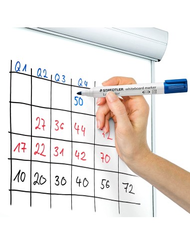 MARCADOR PIZARRA STAEDTLER 351 LUMOCOLOR CONICO AZUL