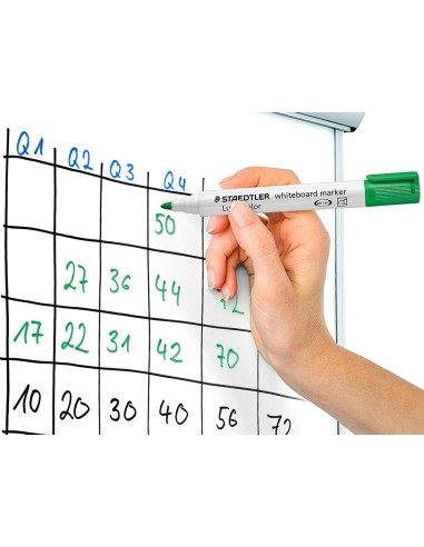 ROTULADOR STAEDTLER LUMOCOLOR 351 PIZARRA BL.PUNTA RED.2MM REC.VE. CL