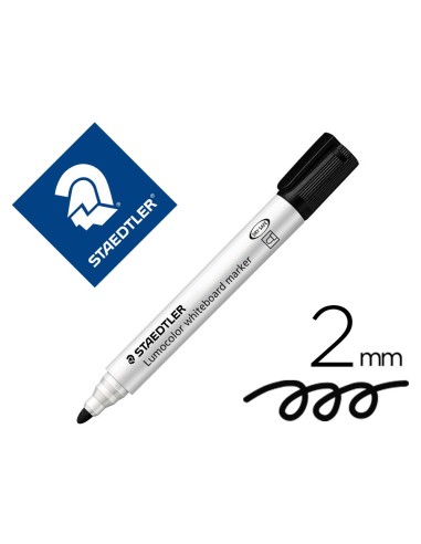 MARCADOR PIZARRA STAEDTLER 351 LUMOCOLOR CONICO NEGRO