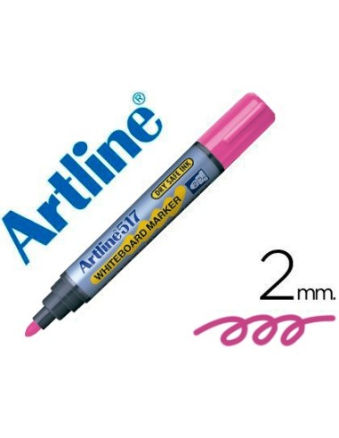 ROTULADOR ARTLINE PIZARRA EK-517 ROSA PUNTA RED.2 MM TINTA BAJO OLOR