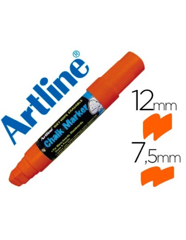 ROTULADOR ARTLINE PIZARRA VERDE NG.EPW-12 MM NARANJA