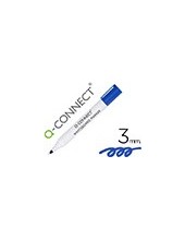 ROTULADOR Q-CON PIZARRA BLANCA COLOR AZUL PUNTA REDONDA 3.0 MM 2