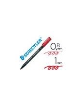 ROTULADOR LUMOCOL RETRO.FIBRAPERM. 317-2 ROJO PUNTA MEDIA 0.8-1 2